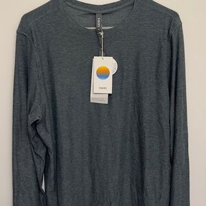Vuori Long Sleeve Blue Strato Shirt